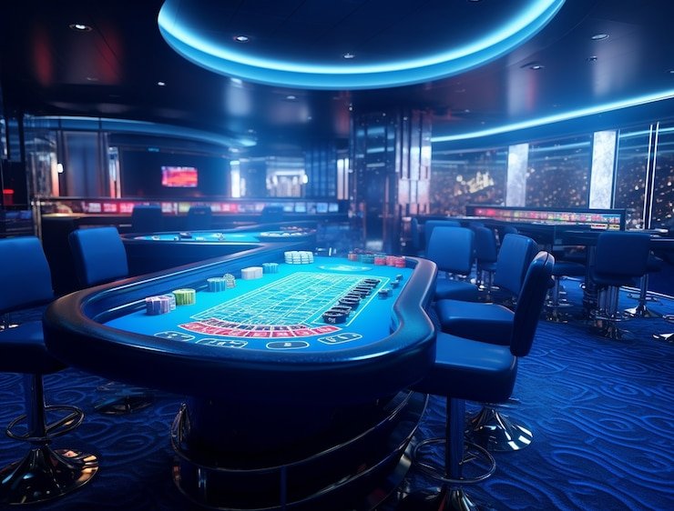 Pemilihan meja dengan batas yang jelas Antarmuka pemilihan meja baccarat dengan batas taruhan dan statistik